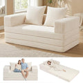 Convertible Sofa Bed, 4-in-1 Boneless Loveseat by Winzoo