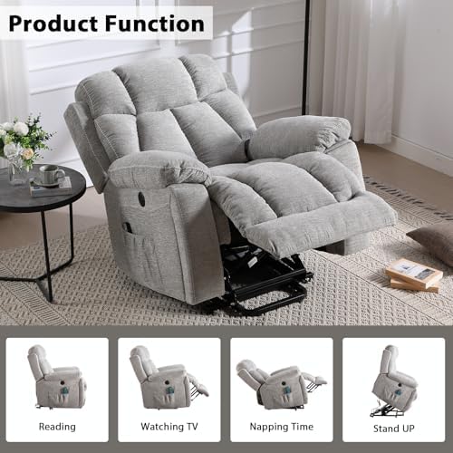 CANMOV Large Power Lift Recliner Chairs - Image 3
