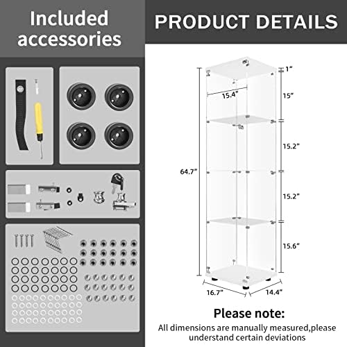 LFT HUIMEI2Y 4-Tier Glass Display Cabinet - Image 2
