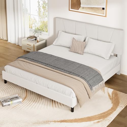 IDEALHOUSE California King Size Upholstered Bed Frame - Image 4