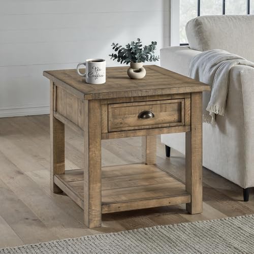 Martin Svensson Home Monterey Solid Wood End Table, Reclaimed Natural - Image 4