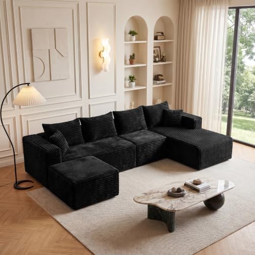 Boneless Couch U-Shaped Sectional Sofa by HouseMila