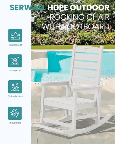 SERWALL HDPE Outdoor Rocking Chair - Image 4