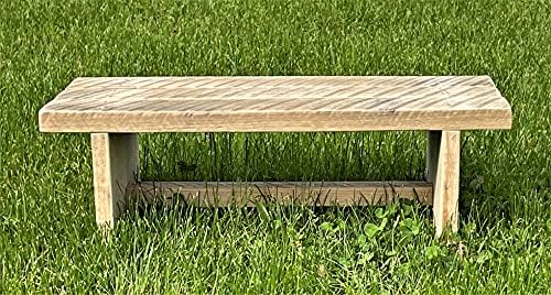 Classic Amish Reclaimed Wood Step Sitting Stool Footstool Deck Patio Door - Image 4
