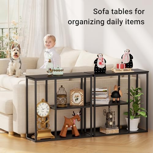 WOHOMO 31.5 in Entryway Table Modern Sofa Table - Image 4