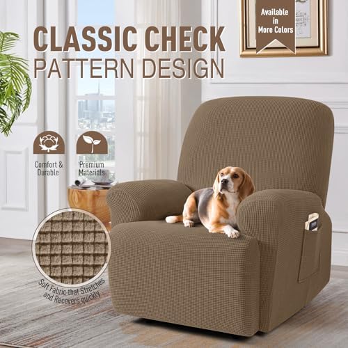 TAOCOCO Stretch Recliner Chair Covers 4 Piece - Image 2