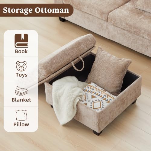 25.6'' Square Storage Ottoman Module - Image 6