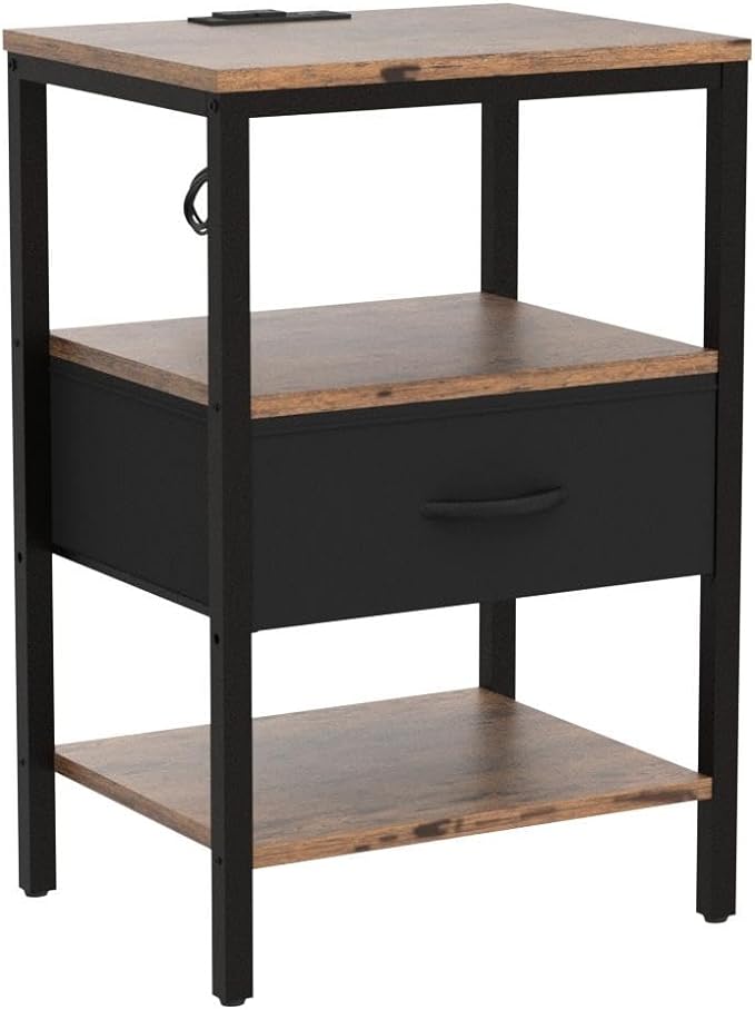 SUPERJARE Nightstand Set of 2, Bed Side Tables - Image 6