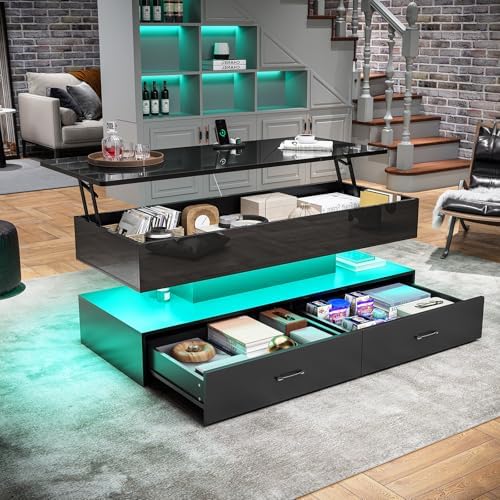 SEDETA 47.2" Lift Top Coffee Table, Coffee Tables - Image 3