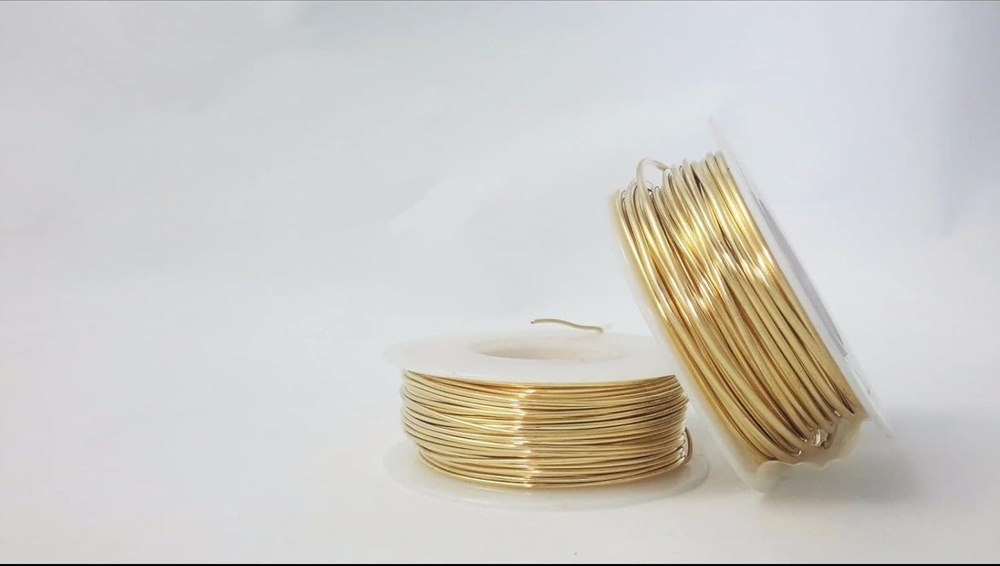 16 Gauge, Jeweler's Brass Wire, Red Brass, Round Dead Soft CDA #230 Alloy Jewelry Grade - 4oz (33.5FT) by CRAFT WIRE
