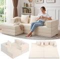 96" Boneless Couch for Living Room, Oversized Modular Sectional Sofa Bed by Winzoo