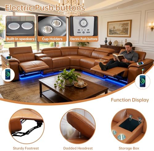 Power Recliner Sectional Sofa - Image 3