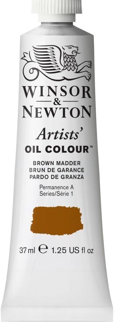 Winsor & Newton Artists' Oil Color, 37ml (1.25 oz) Tube, Brown Madder