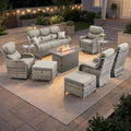 Luxury Patio Furniture Set 10pcs by Bellefurn