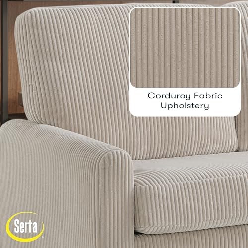 Serta® Darnold 53.5" Pull-Out Sleeper Loveseat, Twin Size, Dreamcoil® Comfort - Image 7