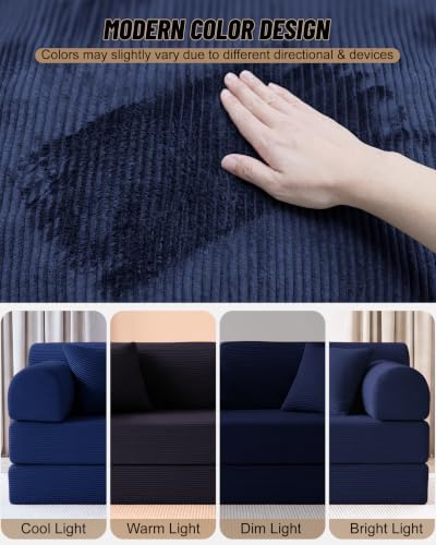 78.8" Convertible Sofa Bed, High Back Boneless Couch - Image 6