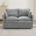 55" Cloud Modular Loveseat Sofa by Abbrevi