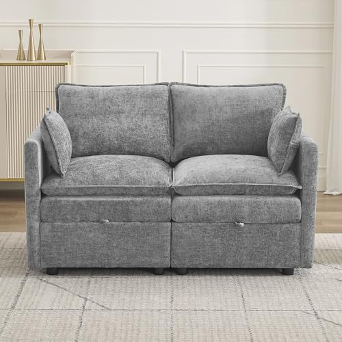 55" Cloud Modular Loveseat Sofa by Abbrevi