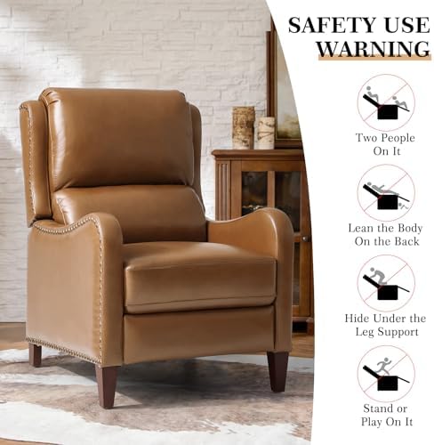 HULALA HOME Genuine Leather Recliner Chair - Image 6