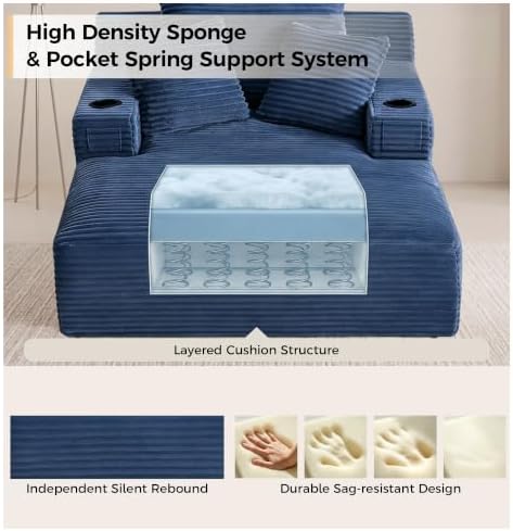 NicBex 66”Oversized Chaise Lounge Chair Indoor - Image 6