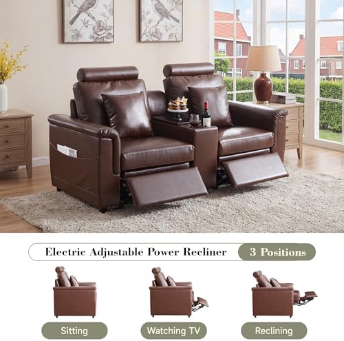 RARZOE Oversized Loveseat Power Recliner Sofa - Image 4