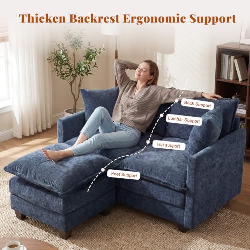 50'' L-Shape Loveseat Sofa - Image 6