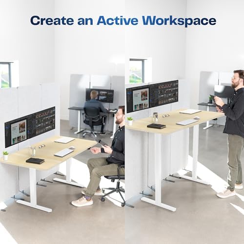 VIVO Light Wood 60 x 30 in Standing Desk, DESK-KIT-0W6C - Image 4