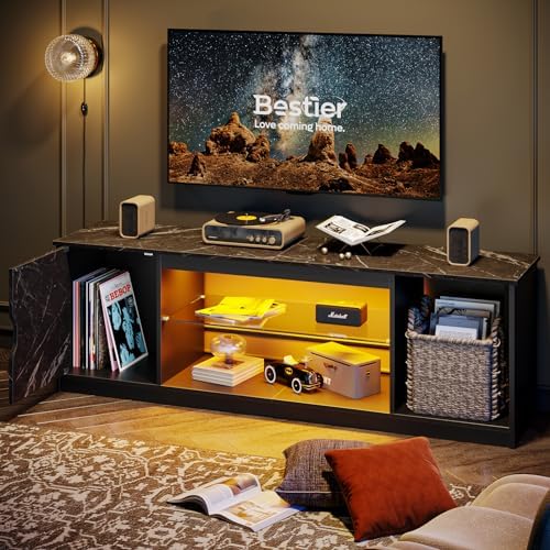 Bestier 57" LED Gaming TV Stand, RGB Light - Image 3
