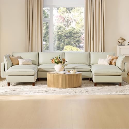 CHITA 161" Leather Super Large Sectional Couches - Image 6