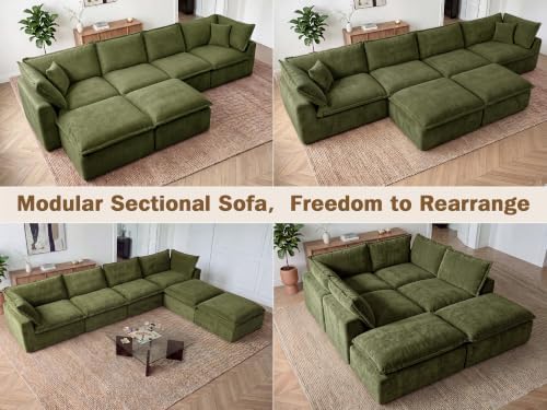 WEUP 170" Oversized Modular Sectional Sofa, Boneless Couch - Image 4