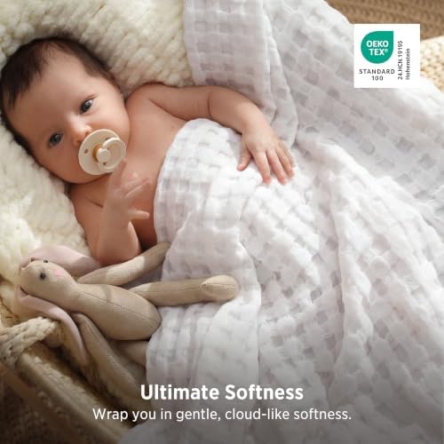 Bedsure Cooling Waffle Blanket for Hot Sleepers, Throw XL - Image 4