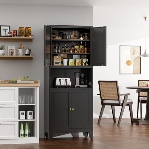 COFaR 69" Pantry Cabinet, Metal Storage Cabinet - Image 2