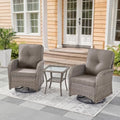Belord Swivel Patio Chairs Wicker Set by Belord