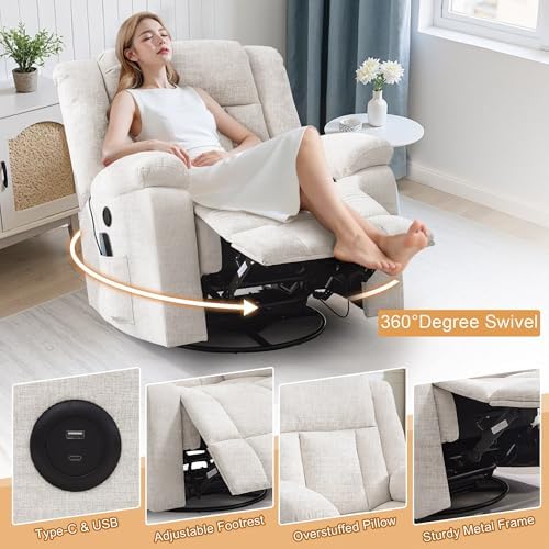 Korser Rocker Recliner, Glider Recliner Chairs - Image 5