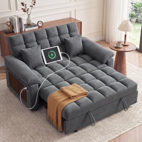 Vipbear Chenille Sleeper Sofa Bed, Guest Room by VipbearLiving