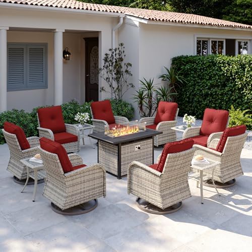 13Pcs Patio Rocking Swivel Chair by MuphyersPatioFurniture