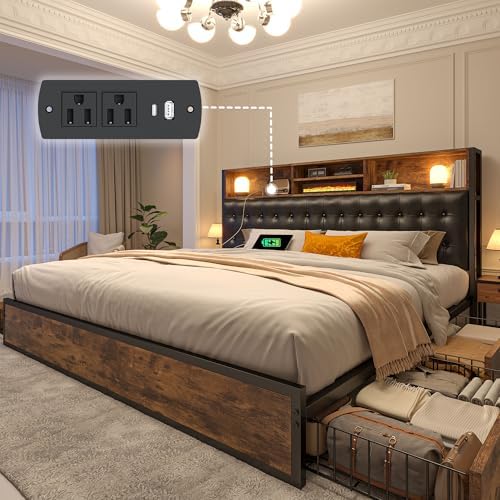 EnHomee King Size Bed Frame by EnHomee