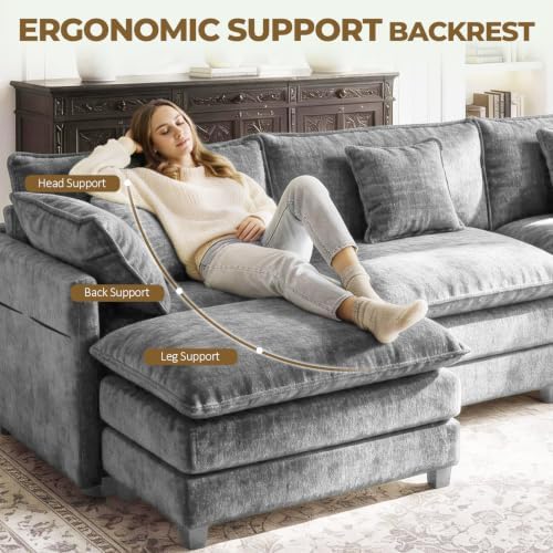 LEVELEVE 112" L-Shape Modular Sofa - Image 6