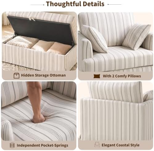 Coastal Oversized Accent Chair - Image 6
