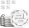 UMIRRO Absorbent Ceramic Stone Coasters Set of 6 by Umirro