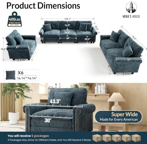 HERA'S HOUSE Modular Sectional Sofa Set - Image 2