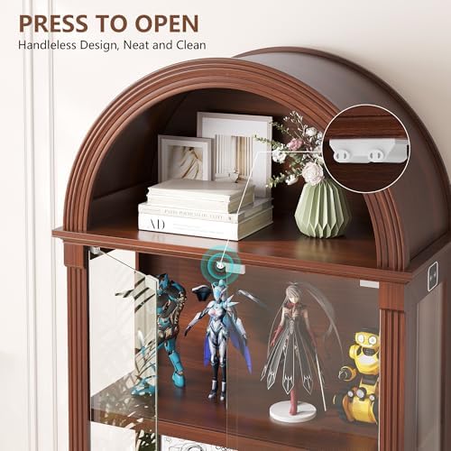 Dystler Curio Cabinet with Glass Doors & LED Lights - Image 3