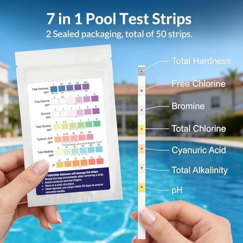 11-in-1 Digital Pool Water Tester Kit Including 5-in-1 Salt Tester - Image 6