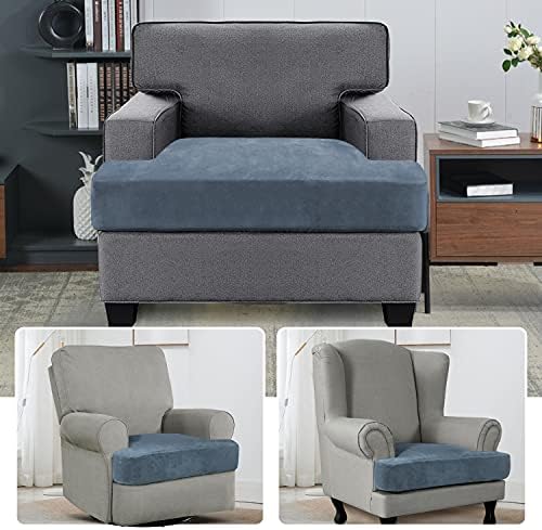 H.VERSAILTEX Stretch Velvet T Cushion Chair Covers - Image 2