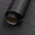 Black Silk Wallpaper Peel and Stick Embossed Self Adhesive Contact Paper by Abyssaly