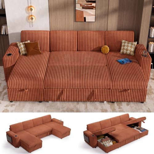 Vipbear 108" Modular Sectional Sleeper Sofa by VipbearLiving