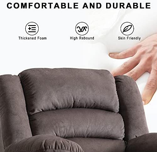 EBELLO Classic Power Recliner Chair, Oversized Electric Overstuffed Reclining - Image 6