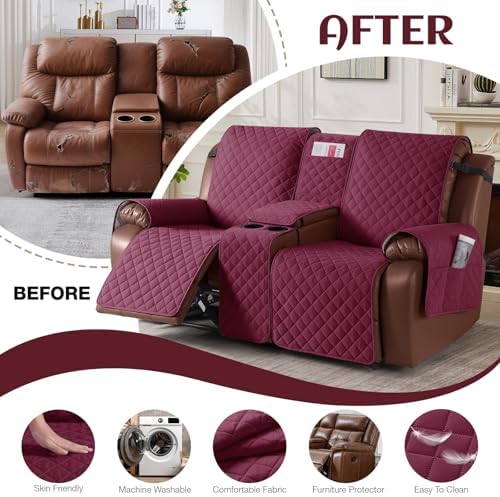 KinCam 100% Waterproof Loveseat Recliner Cover - Image 5