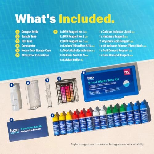 Lupo DPD 9-in-1 Pool Test Kit | Pool Testing Kit - Image 6