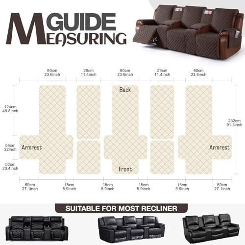 KinCam 100% Waterproof Recliner Sofa Cover - Image 6